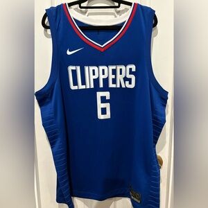 Nike Blue and White‎ Clippers Game Jersey